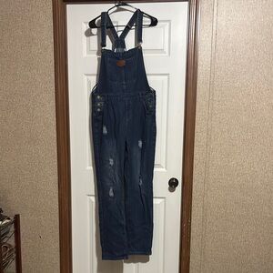 Women’s Blue Denim Overalls